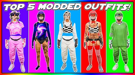 TOP 5 MODDED FEMALE OUTFITS IN GTA 5 ONLINE HOW TO GET MULTIPLE