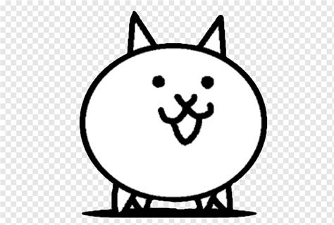 The Battle Cats Wikia Game Ponos Cat White Animals Smiley Png Pngwing