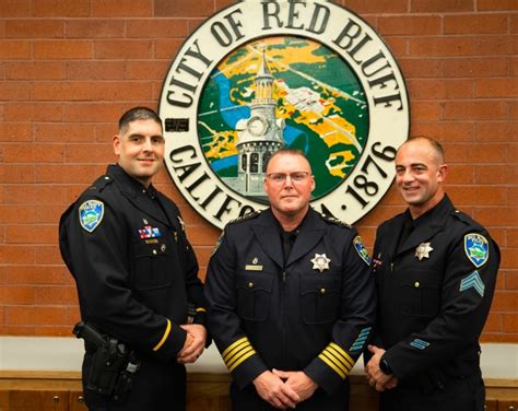 Red Bluff police celebrates promotions – Red Bluff Daily News