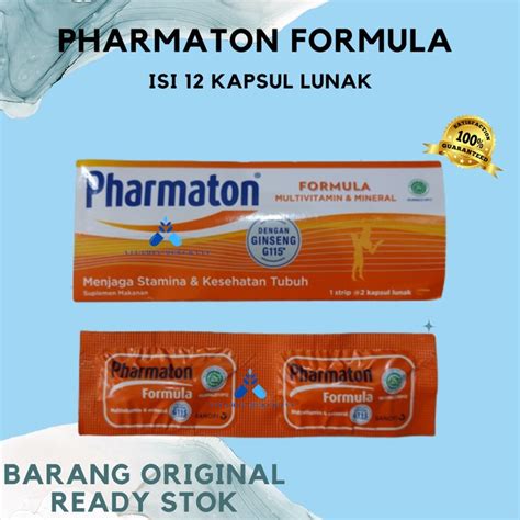 Jual Pharmaton Formula Multivitamin Dan Mineral Strip Isi Kapsul