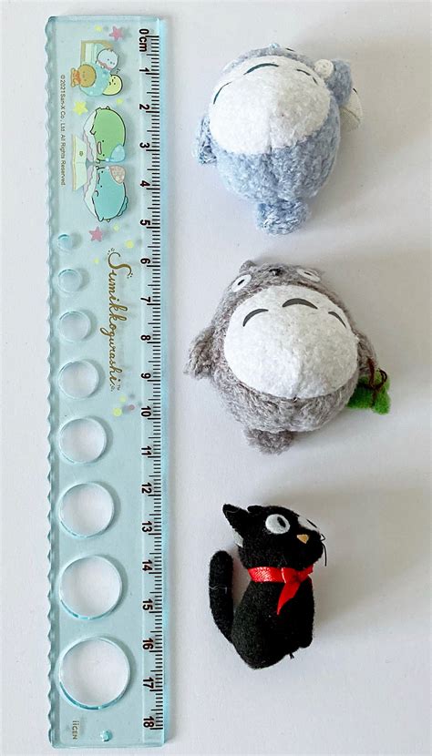 Rare Miniature Collectors Studio Ghibli Totoro And Jiji Cute Etsy Uk