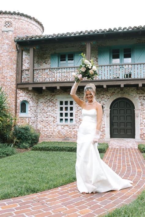 Modern Cat Eye Neckline Wedding Dress: Fit and Flare Bridal Satin Gown ...