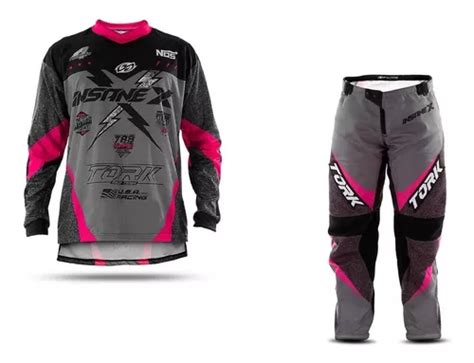 Conjunto Calça Camisa Moto Cross Trilha Off Road Insane X