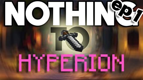 Trading From Nothing To A Hyperion Hypixel Skyblock Youtube