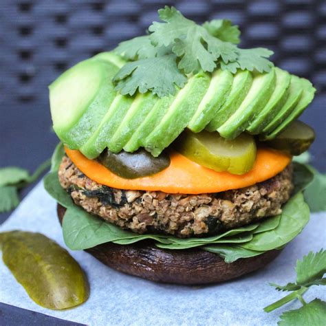 Vegan Portobello Mushroom Burgers Phruitful Dish By Dr Dylan Cutler