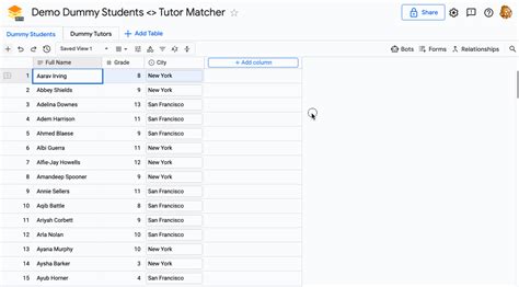 Linking Tables And Table To Table Permissions Tables Help Center