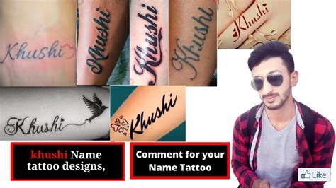 Khushi Name Tattoo Best Khushi Name Tattoo On Hand And Chest Khushi