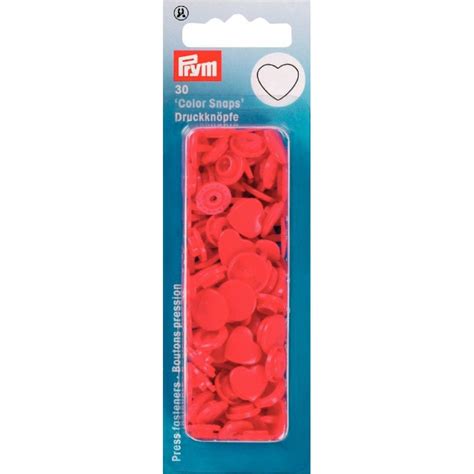 Acheter Boutons Pression Coeur Color Snaps Rouge Sur La Piqueuse Dans