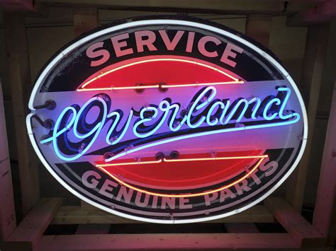 Overland Dealership Neon Porcelain Sign Auburn Fall 2020 RM Sotheby S