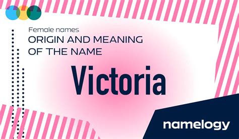Origin And Meaning Of The Name Victoria