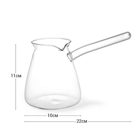 Stiklinis Indelis Turkiškai Kavai Virti 500ml Cooking Shop