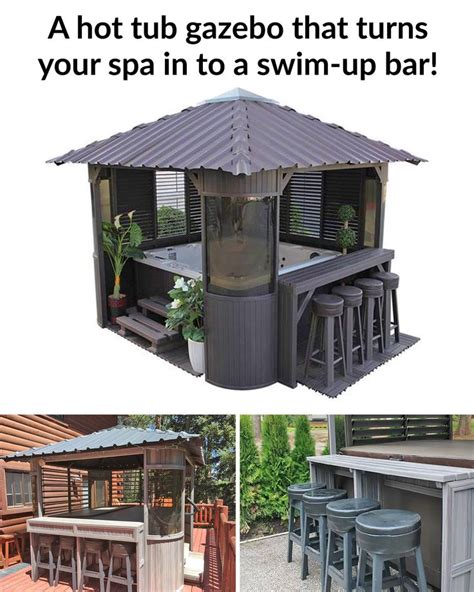 This Hot Tub Gazebo Turns Your Spa Into A Swim Up Bar Hot Tub Gazebo