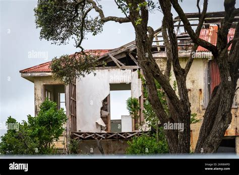 Derelict Hospital Buildings Patea Taranaki North Island New Zealand