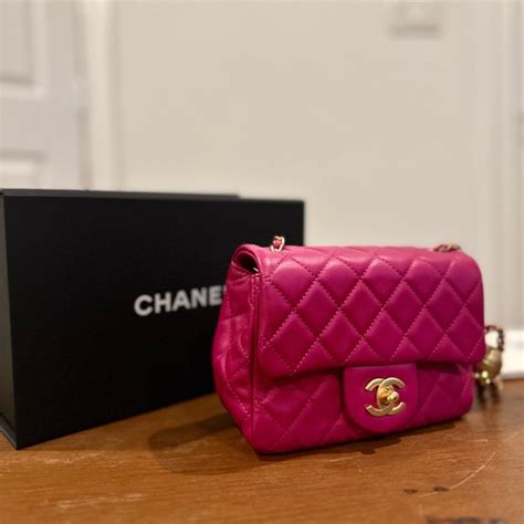 Chanel Bags Chanel Quilted Cc Pearl Crush Square Mini Flap Bag B