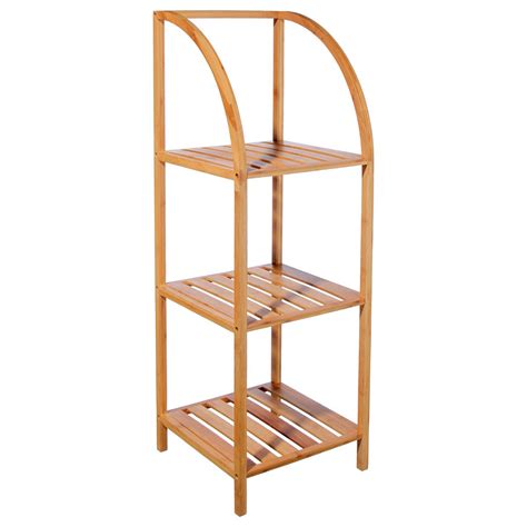 Etagère arquée 3 niveaux en bambou H110cm Bibliothèques Pier Import