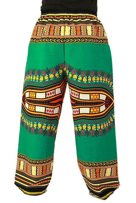 Green African Dashiki Pants Dashikikiss