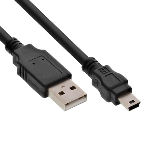 USB A Naar Mini USB B Kabel USB 2 0 2 Meter Zwart