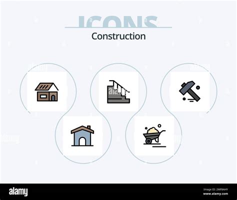 L Nea De Construcci N Llena Icon Pack Icon Design Gr A Arquitectura