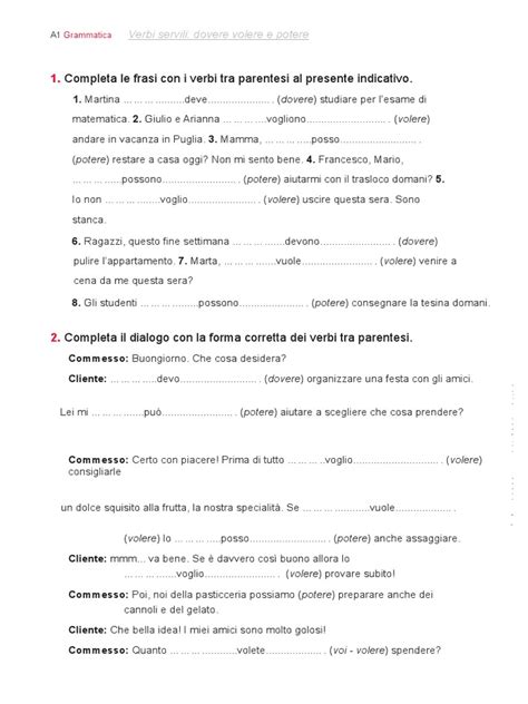 Verbi Modali 2 Pdf