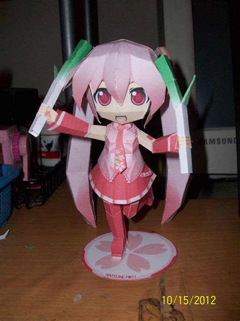 Sakura Miku Papercraft By Kaguyatsukiura On Deviantart