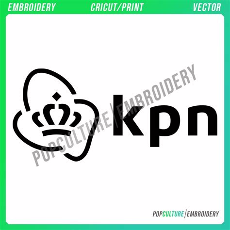 Kpn Official Logo For Embroidery And Vector • Pop Culture Embroidery • 100k Embroidery And Vector