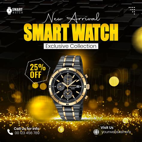 Smart watch social media post design :: Behance