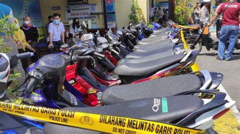 Razia Balap Liar Polisi Amankan Puluhan Motor Protolan Dan Berknalpot