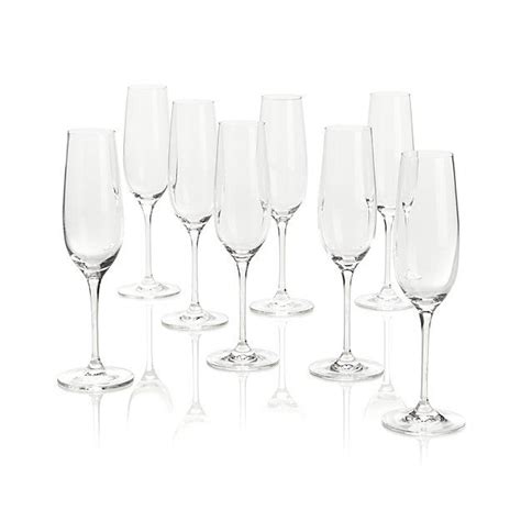 Viv Champagne Glasses Set Of 8 Reviews Crate And Barrel Sparkling Wine Glasses Champagne