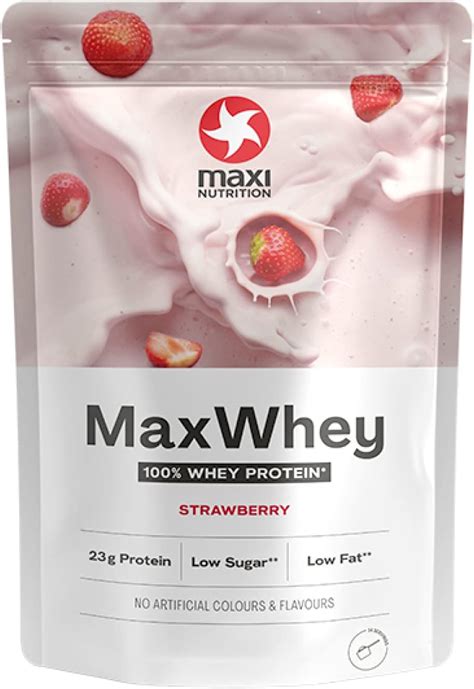 Maxinutrition Maxwhey Whey Protein Powder Strawberry Low Fat