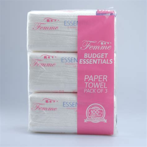 Femme Interfolded Paper Towel Pack Of Pulls X S Tissue