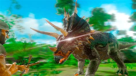 Domando Um Triceratops Fui Atacado Quase Morri Ark Survival Evolved