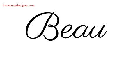 beau Archives - Free Name Designs