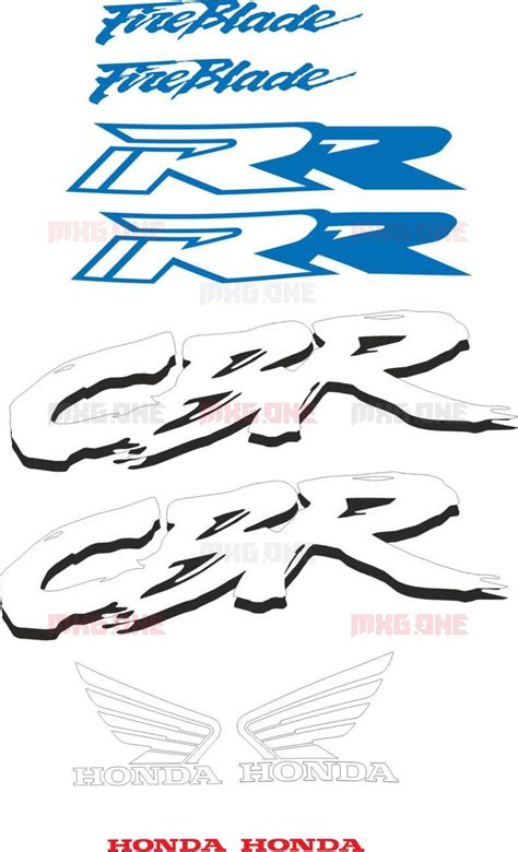 Honda CBR 900 RR 1992 Stickers Set MXG ONE Best Moto Decals