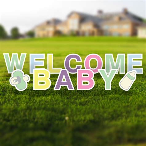 Welcome Baby Signs for Yards | Free Shipping | Vispronet