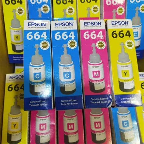 Jual TINTA EPSON 664 ORIGINAL Colour Shopee Indonesia