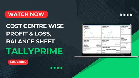 Cost Centre Wise Profit Loss And Balance Sheet In TallyPrime