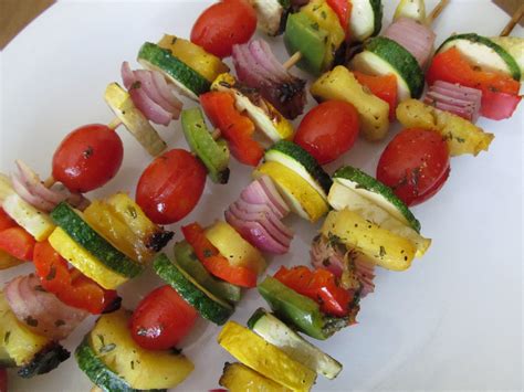 Sugarplum S Kitchen Grilled Fruit And Vegetable Kabobs