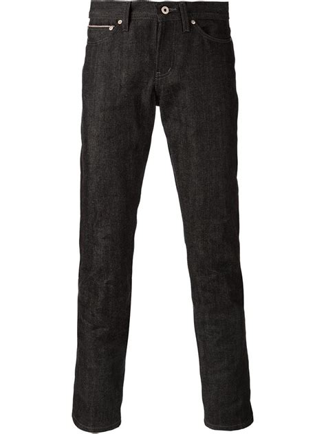 Lyst Naked Famous Straight Jeans In Black For Men