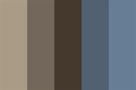 color codes, brown / blue Color Palette