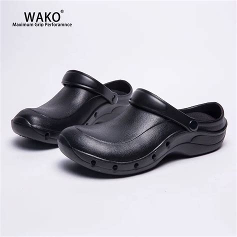 WAKO Working Chef Shoes Slip On For Men Women Non Slip Kitchen Cook