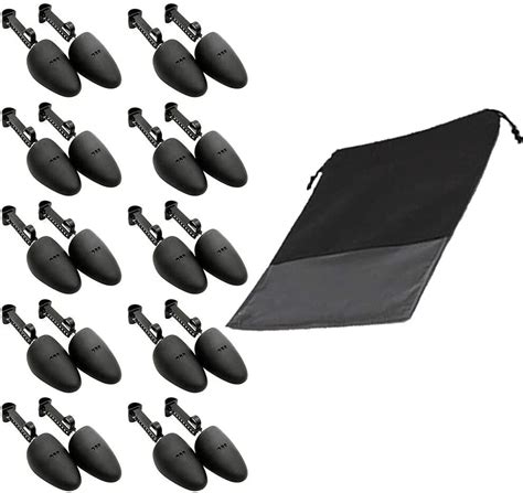 WAJJ Adjustable Length Plastic Shoe Trees 10 Pairs