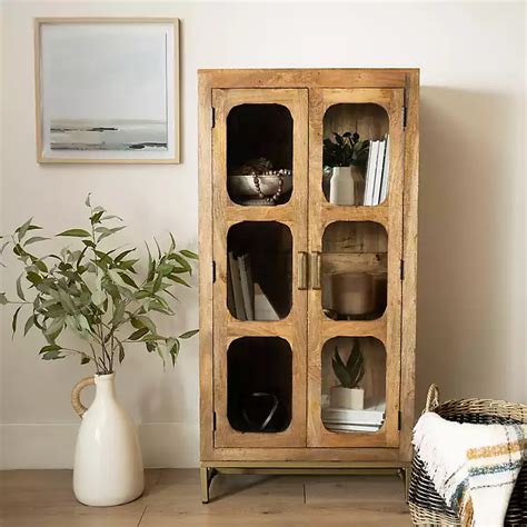 Manu Natural Mango Wood Cabinet Kirklands Home