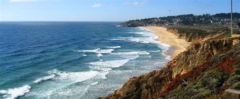 What is half moon bay known for?