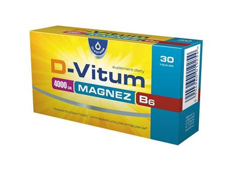 D Vitum 4000 J M Magnez B6 Ulotka Dawkowanie Zastosowanie