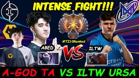 Eg Abed [templar Assassin] Iceiceice Vs Nigma Galaxy Iltw [ursa] Intense Fight Ti10 Ranked