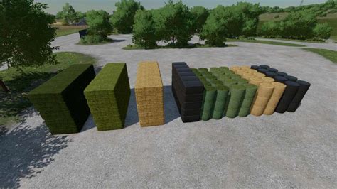 Buyable Large Stack Of Bales V10 Fs22 Mod Farming Simulator 22 Mod