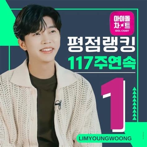 기부천사 임영웅 117주 연속 아이돌차트 평점랭킹 1위 등극 네이트 연예