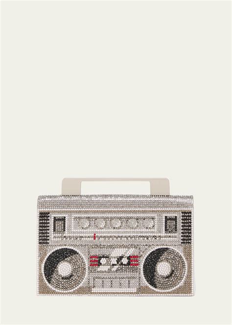 Judith Leiber Couture Boom Box Crystal Chain Crossbody Bag Bergdorf