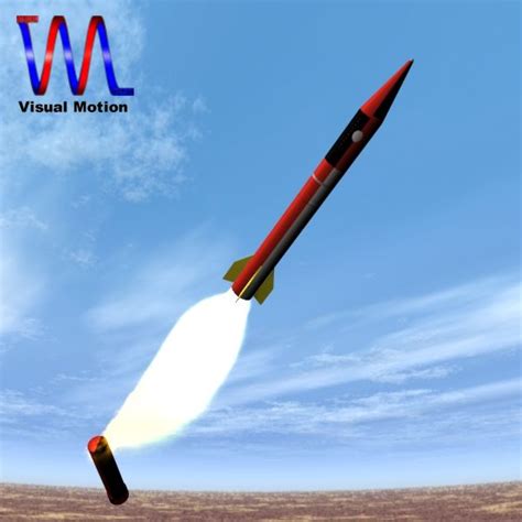 Israeli Jericho I Ballistic Missile 3D Model FlatPyramid