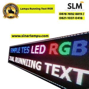 Lampu Running Text RGB Sinar Lampu Mentari Agen Dan Distributor